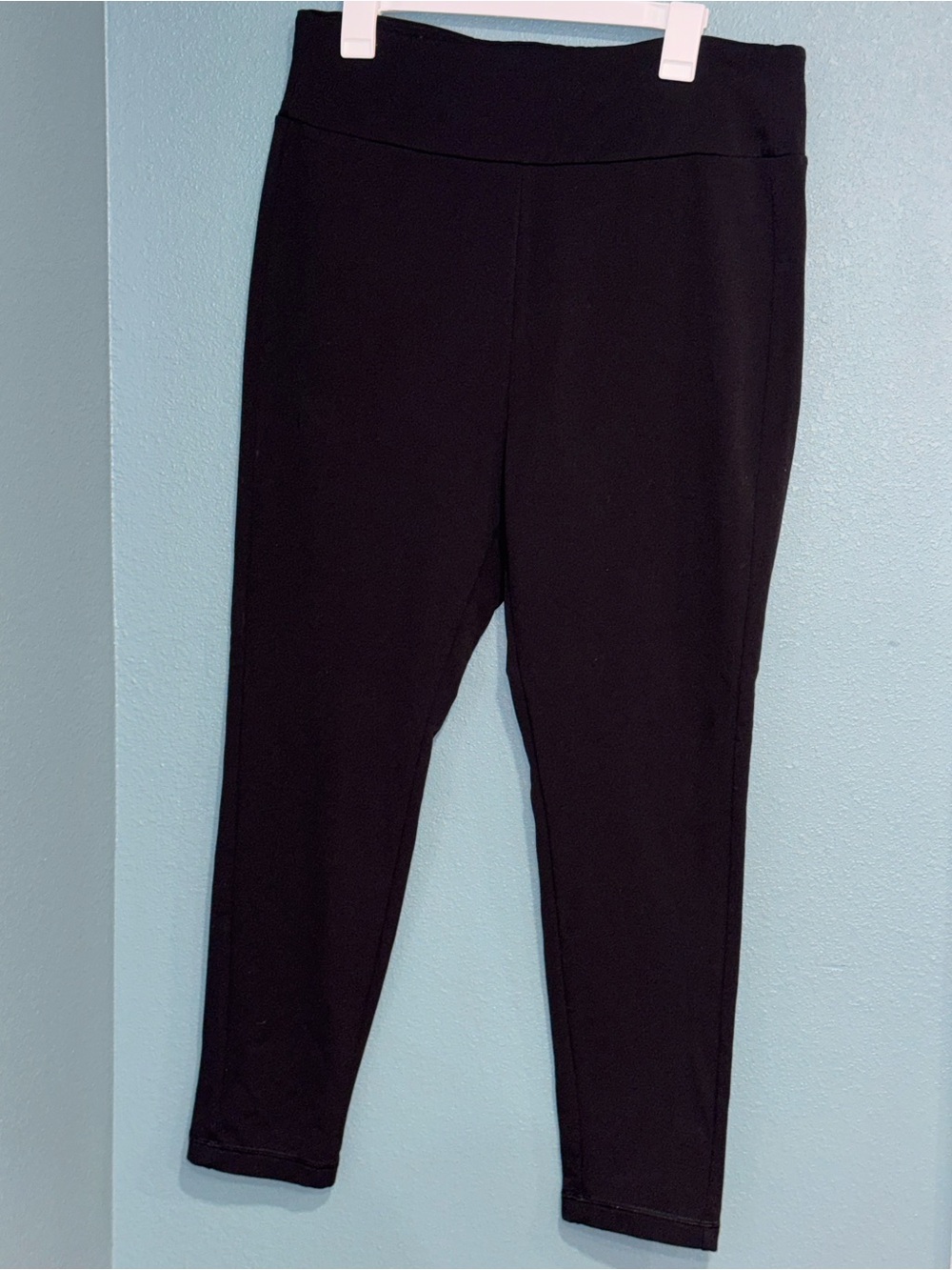 T by Talbots Black Leggings women’s XL Zip Pocket Reflective